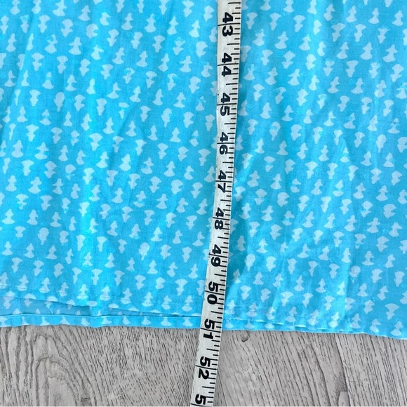 Gallabia Blue and White Long Sleeve Caftan Kaftan Medium - Picture 9 of 11